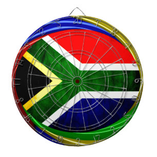 Jeu De Fléchettes Afrique du Sud Drapeau : Motif dynamique à balayag