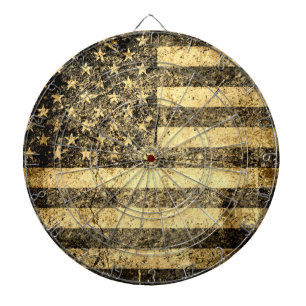 Jeu De Fléchettes Ancien drapeau américain Grunge 2