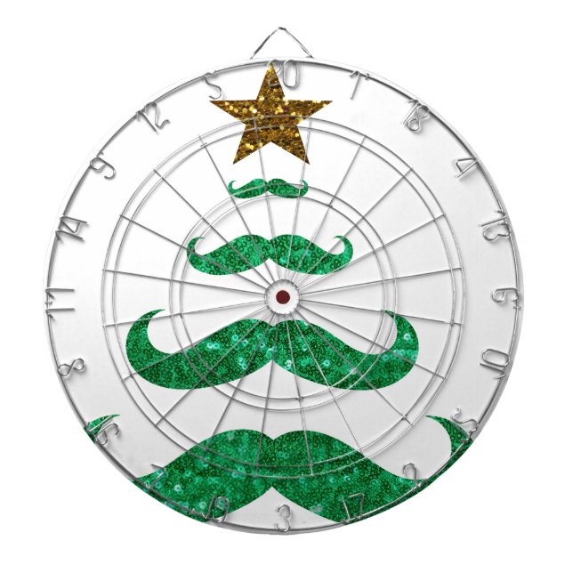 Jeu De Fléchettes arbre de noël de la moustache (Devant)