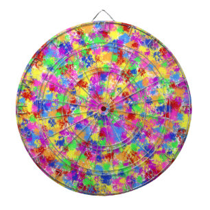 Jeu De Fléchettes Arrière - plan coloré lumineux d'arc-en-ciel de