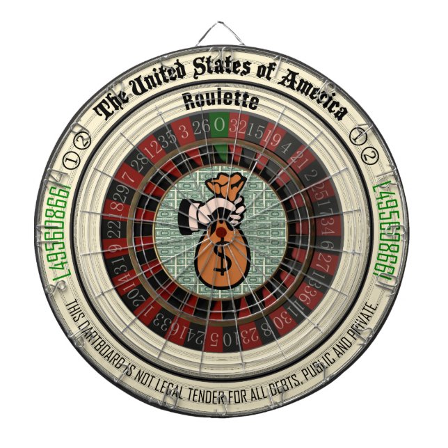 Jeu De Fléchettes Art d'argent de roulette (Devant)