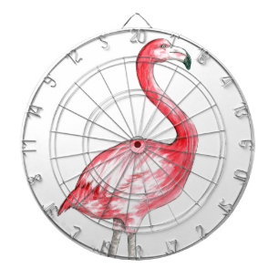 Jeu De Fléchettes Art Flamant rose