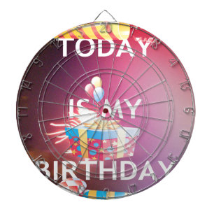 Jeu De Fléchettes Aujourd'hui est mon art d'anniversaire