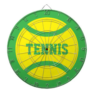 Jeu de fléchettes avec cible et balles de tennis j