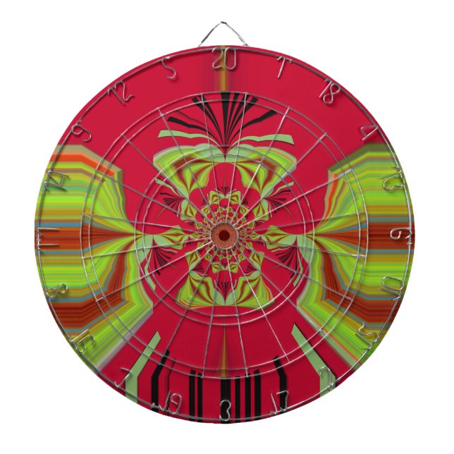 Jeu De Fléchettes Beau Extraordinaire Africain rouge Motif Motif (Devant)