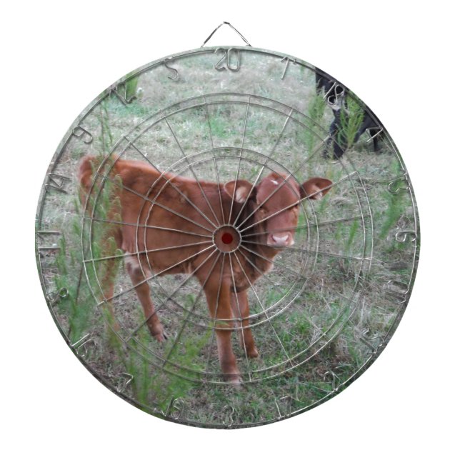 Jeu De Fléchettes Bébé vache Brown. (Devant)