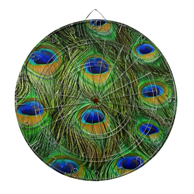 Jeu De Fléchettes Belles plumes de paon (Devant)