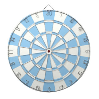 Jeu De Fléchettes Bleu Pâle Et Blanc