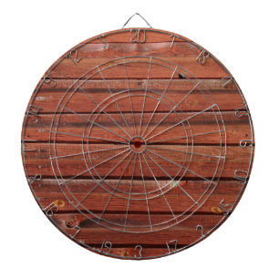 Jeu De Fléchettes Bois avec Patina antique