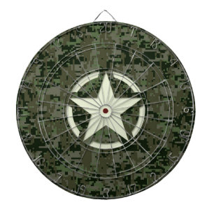 Jeu De Fléchettes Bois numérique Star Stencil