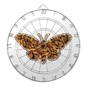 Jeu De Fléchettes Bombyx Mori Silk Moth Cycle de vie Silhouette