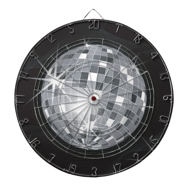 Jeu De Fléchettes boule disco argent (Devant)