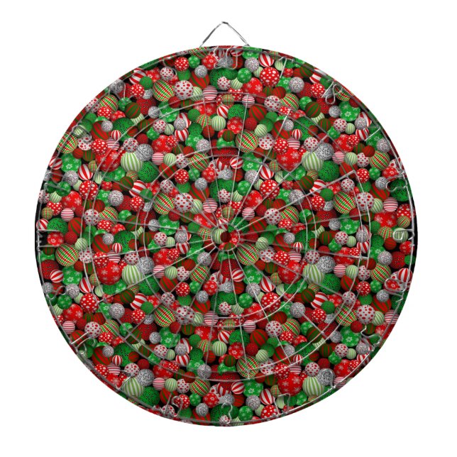 Jeu De Fléchettes Boules de Noël 3D (Devant)