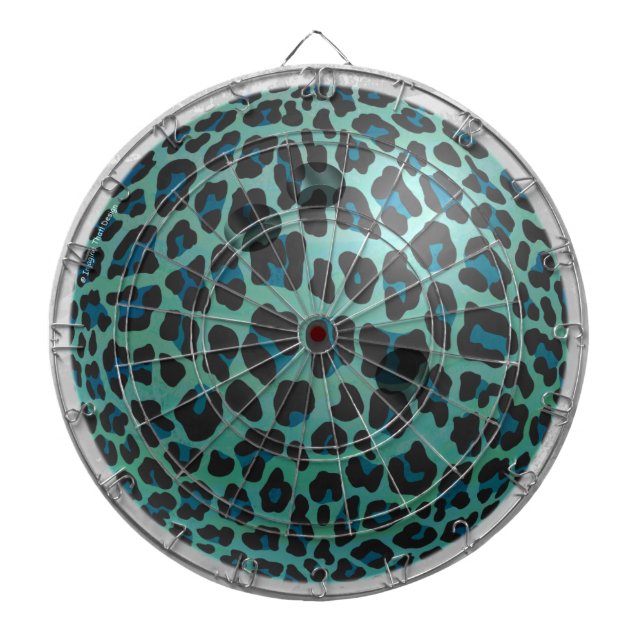 Jeu De Fléchettes Bowling Ball Leopard Turquoise (Devant)