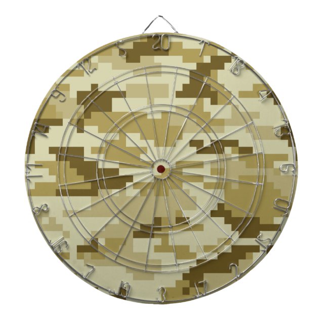 Jeu De Fléchettes Camouflage 8 bits pour désert numérique / Camo (Devant)