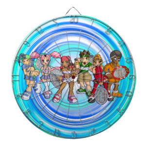 Jeu De Fléchettes Caractères de tennis d'Anime