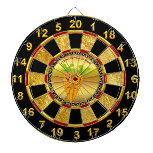 Jeu De Fléchettes Carottes de bande dessinée avec de grands yeux et