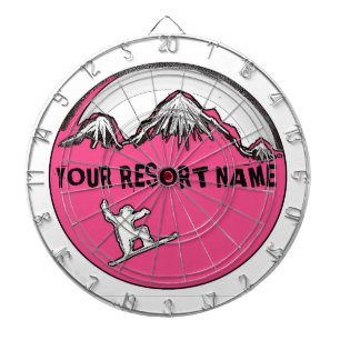 Jeu De Fléchettes Carte de fléchettes personnalisable à thème rose