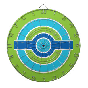 Jeu De Fléchettes Carte de fléchettes personnalisée Blue / Green Cir
