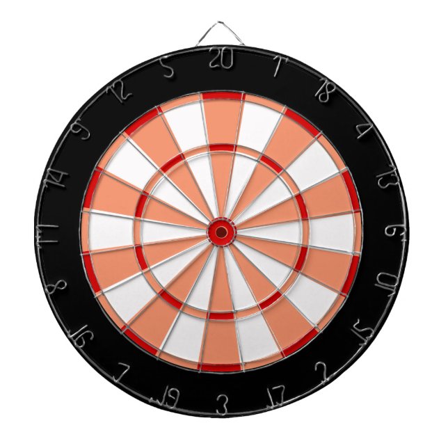 Jeu De Fléchettes Carte de fléchettes temps amusant en rouge blanc c (Devant)