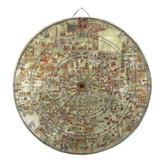 Jeu De Fléchettes Carte de Vieux Monde d'Ebstorfer