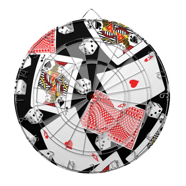 Jeu De Fléchettes Cartes et dés (Devant)