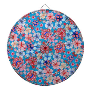 Jeu De Fléchettes Cascade bleue en cascade Floral Chirimen