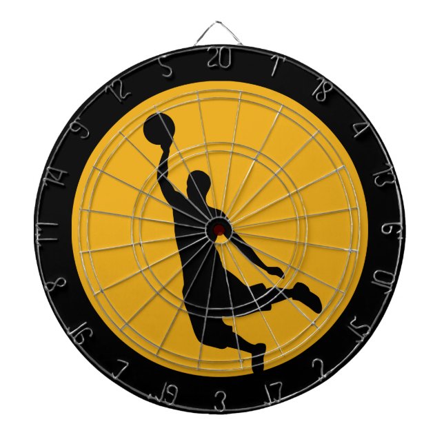 Jeu De Fléchettes Cercle de basket-ball en or (Devant)