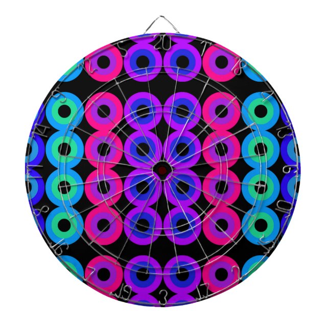 Jeu De Fléchettes Cercles de néon (Devant)