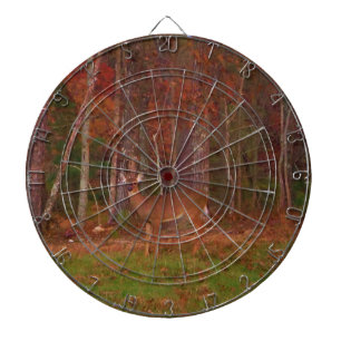 Jeu De Fléchettes Cerf, Grass vert rouge et feuilles d'or