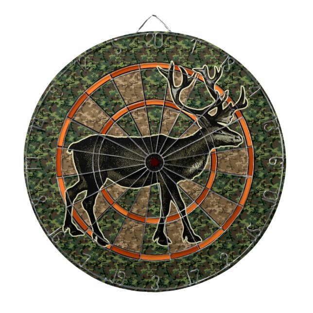 Jeu De Fléchettes Chasseur de cerfs communs de camouflage (Devant)
