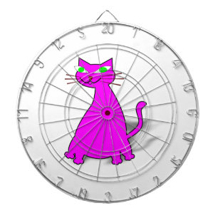 Jeu De Fléchettes Chat gras rose