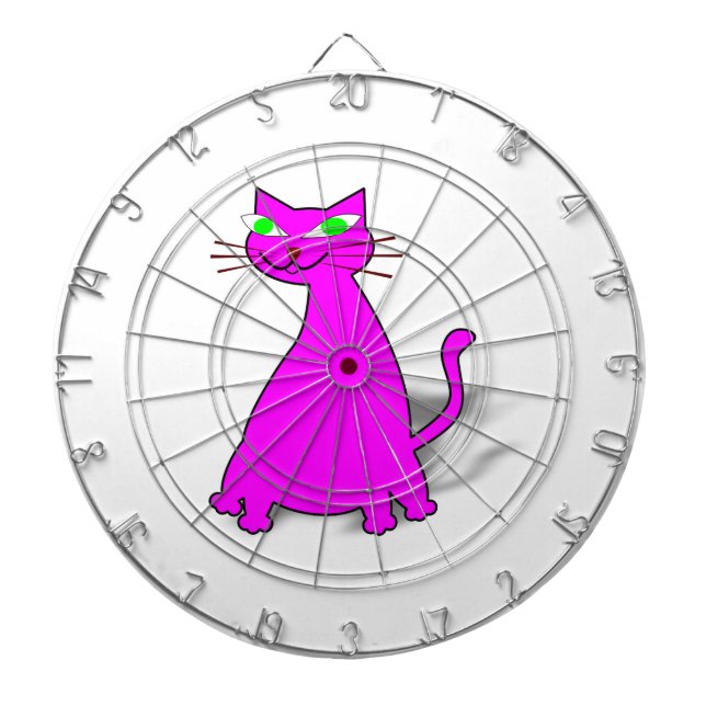 Jeu De Fléchettes Chat gras rose (Devant)