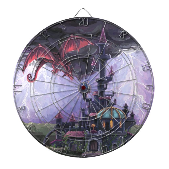 Jeu De Fléchettes Château de dragon (Devant)