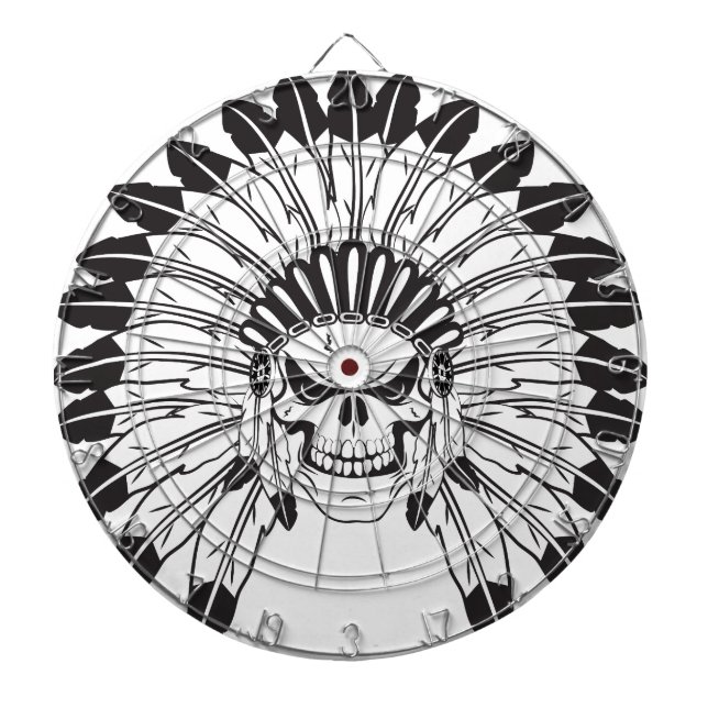 Jeu De Fléchettes Chef indien de crâne (Devant)