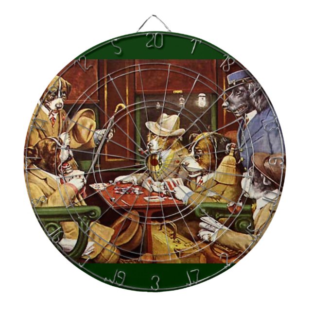 Jeu De Fléchettes Chiens Jouer aux cartes fléchettes (Devant)