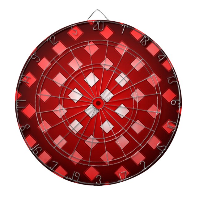 Jeu De Fléchettes Choisir Une Couleur Noir Chèques Abstraits (Devant)