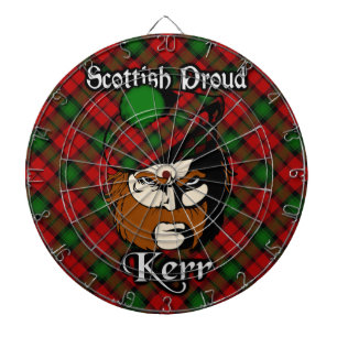 Jeu De Fléchettes Clan écossais Kerr Tartan Darboard