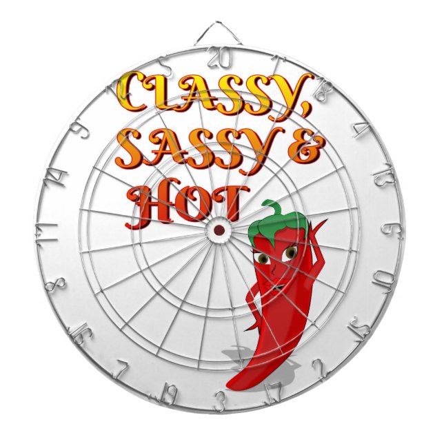 Jeu De Fléchettes Classé Sassy Et Hot Pepper Diva (Devant)
