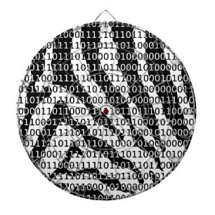 Jeu De Fléchettes Code binaire Zebra noir et blanc