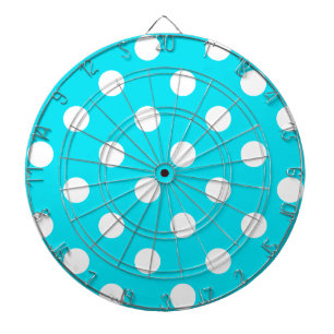 Jeu De Fléchettes Code hexadécimal cyan pois 00E3F4