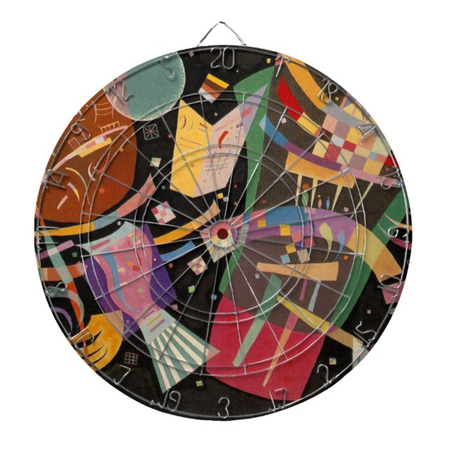 Jeu De Fléchettes Composition Kandinsky X Oeuvre Abstraite (Devant)