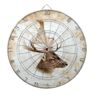 Jeu De Fléchettes Copie antique 5 de cerfs communs