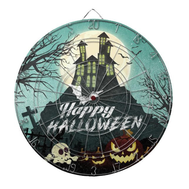 Jeu De Fléchettes Costume Maison Hantée éffrayante nuit Ciel Hallowe (Devant)