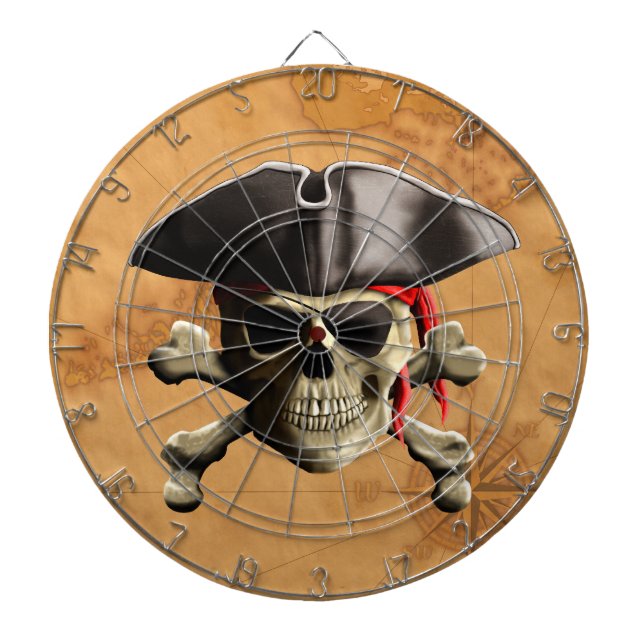 Jeu De Fléchettes Crâne de pirate (Devant)