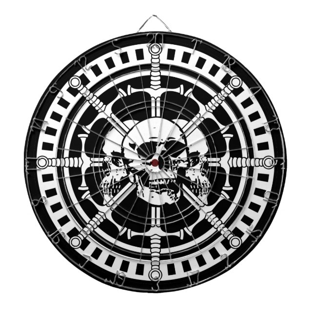 Jeu De Fléchettes Crânes avec des épées (Devant)