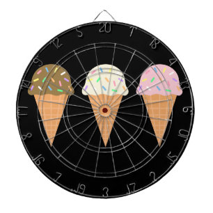 Jeu De Fléchettes Crème de glace cônes en métal Cage Darboard