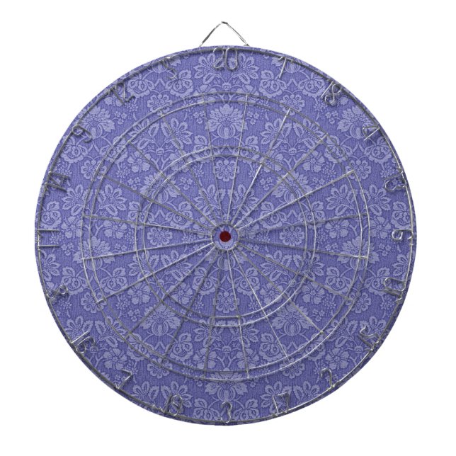 Jeu De Fléchettes Damas en bleu (Devant)