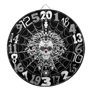 Jeu De Fléchettes Damas mortes - Crâne de sucre & Araignée Web Darbo
