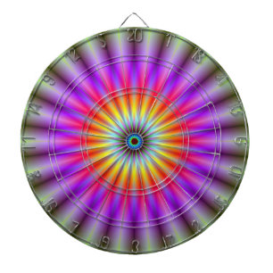 Jeu de fléchettes de couleur